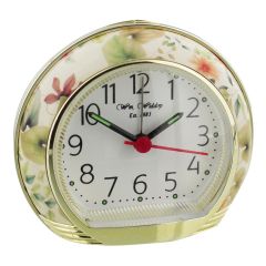Floral-Patterned Alarm Clock