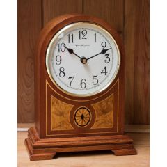 Wooden Barrister Mantel Clock