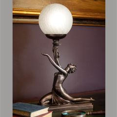 Art Nouveau Kneeling Lady Lamp