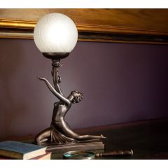 Art Nouveau Kneeling Lady Lamp