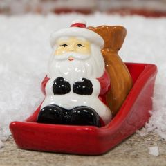 Santa and Sleigh Salt-&-Pepper Set