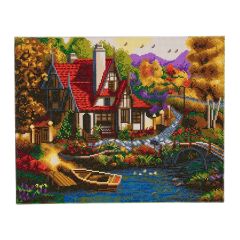 Riverside Cottage Crystal Art Kit