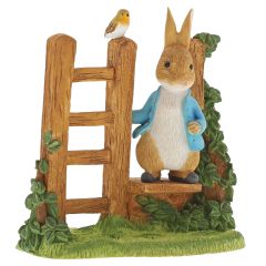 Peter Rabbit at the Stile Figurine