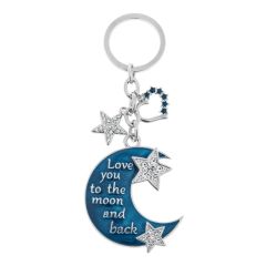 Love You to the Moon and Back Keyring