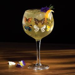 Butterfly Gin Glass