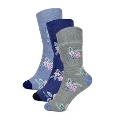 Ladies Soft Top Socks 3-Pack