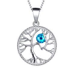 Tree of Life Birthstone Necklace March