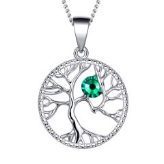 Tree of Life Birthstone Necklace May
