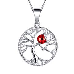 Tree of Life Birthstone Necklace July