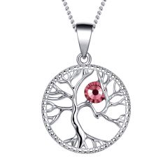 Tree of Life Birthstone Necklace October