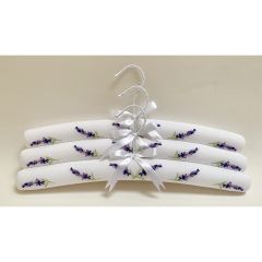 Set of 3 White Lavender Hangers