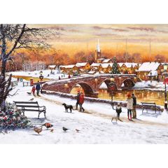 Winter Sunset 1000-Piece Jigsaw