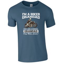 I'm A Biker Grandad T-shirt M