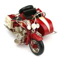 Tinplate Touring Motorcycle With Sidecar