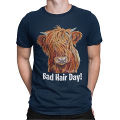 Navy Bad Hair Day T-shirt