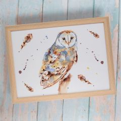 Feather Print Barn Owl Laptray