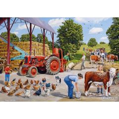 A Busy Farmyard 500-Piece Jigsaw