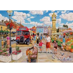 Clocktower Market 1000-Piece Jigsaw