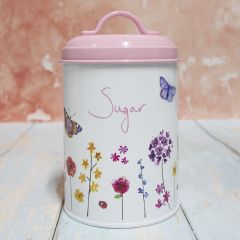 Butterfly Garden Sugar Canister