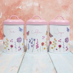 Butterfly Garden Kitchen Canisters