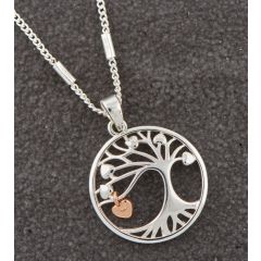 Tree of Life Two Tone Necklace