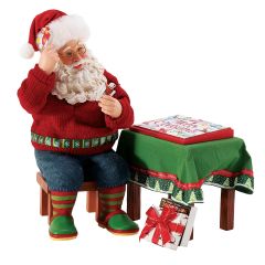 Puzzled Santa Figurine