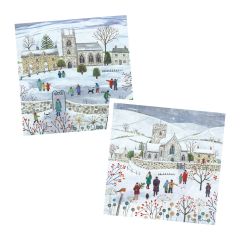 Winter Village Christmas Cards Twin Pack