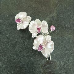 Orchid Spray Brooch