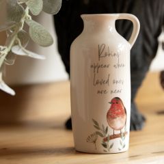 Red Red Robin Sentiment Vase