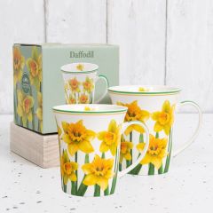 Pair of Daffodil Mugs