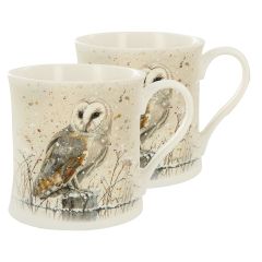 Set of 2 Bree Merryn Oswald Owl Mug