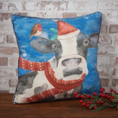 Christmas Cow Cushion