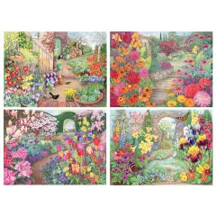 Glorious Gardens 4 x 500-Piece Jigsaws