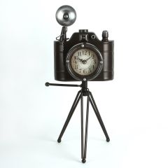 Vintage Tripod Camera Clock