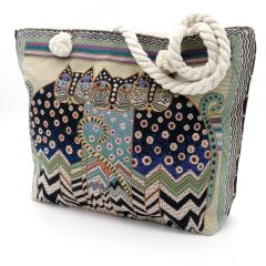 Three Cats Tapestry Bag