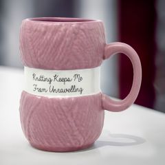 Knitting Mug - Unravelling