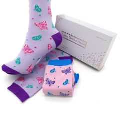 Bamboo Socks Gift Box Pretty Butterfly