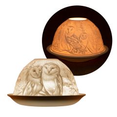 Barn Owls Candle Shade