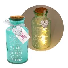 Friend Message of Love LED Light Up Jar