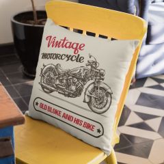 Vintage Motorcycle Cushion