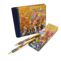 Pom Pom Address Book & Pen Set