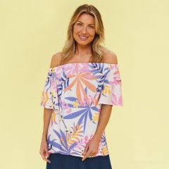 Sorbet Tropical Print Top