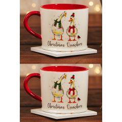 Saver Set Christmas Quackers Mug