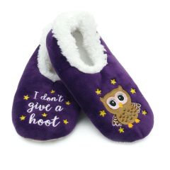I Don't Give A Hoot Slippers
