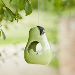 Pear Ceramic Bird Feeder