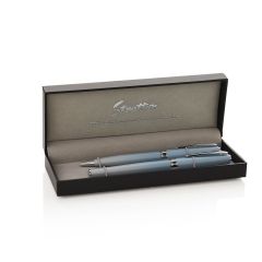 Stratton Blue Ballpoint & Rollerball Pen Set