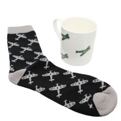 Spitfire Fine China Mug and Sock set