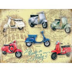 Vespa - Made in Italy Large Metal Sign