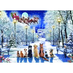 Watching the Sleigh 1000-Piece Jigsaw