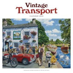 Vintage Transport Calendar 2024